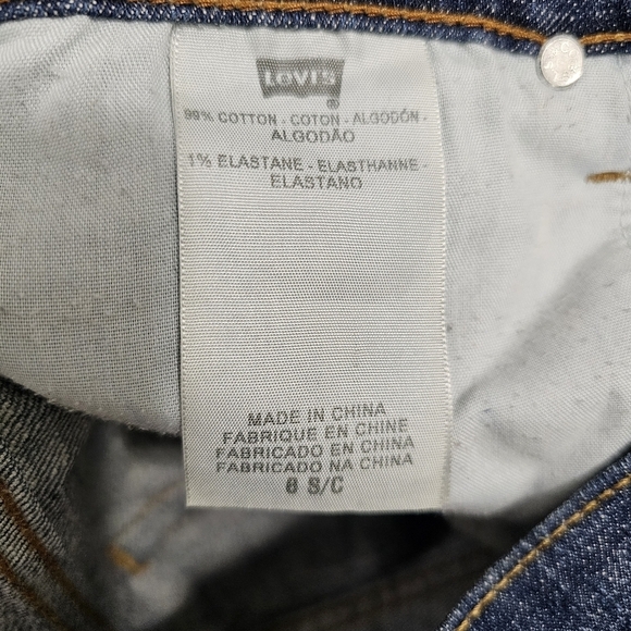 Levi's® 505™ Straight mid rise non distressed medium wash women's Jeans size 8 - Picture 6 of 7